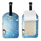 Neast Lot d'étiquettes en cuir pour bagages et sacs de voyage pour homme et femme