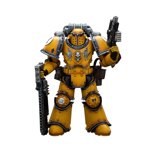 LEBOO JOYTOY Warhammer 40k Imperial Fists Legion MkIII Despoiler Squad Action Figure with Chainsword, 4.8 Inch Collectible Model Gift LEBOO JOYTOY Warhammer 40k Imperial Fists Legion MkIII Despoiler Squad Action Figure with Chainsword, 4.8 Inch Collectible Model Gift