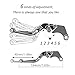 liangkai for Honda CBF600 CBF 600 CB600F 2006-2013 2012 2011 Motorcycle Adjustable Brake Clutch Lever Handlebar Hand Grips Ends(Design T)