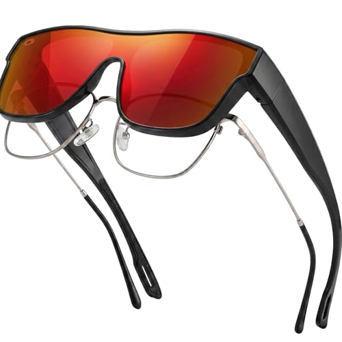 Image of Cover-Ups Black Fit Over Sunglasses - Wrap Around Sunglasses - People Who Wear Prescription Glasses in the Sun