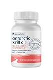 NativePath Wild-Caught Antarctic Krill Oil 500mg - Premium Astaxanthin 200mcg Phospholipid-Bound Omega-3 EPA DHA - Pure Formula GMP Certified Third Party Tested - 30 Softgels