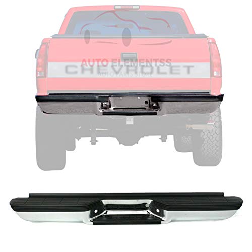 New Rear Step Bumper Chrome Steel Fleetside For 1988-2000 Chevrolet & GMC C/K Series Direct Replacement C760714 New Rear Step Bumper Chrome Steel Fleetside For 1988-2000 Chevrolet & GMC C/K Series Direct Replacement C760714