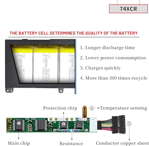 Image of WISTAR 74XCR Laptop Battery Compatible for Dell Venue 8 Pro 5830 T01D T10D-5830 Windows VXGP6 X1M2Y Series Tablet 074XCR 0X1M2Y 0VXGP6
