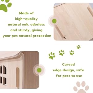 Dog House Indoor with Door for Small Medium Dogs, Small Dog House Breathable Weatherproof, Easy Assemble Solid Wood Dog House with Air Vents and Elevated Floor(15.35" W x 15.75" D x 16.93" H) Dog House Indoor with Door for Small Medium Dogs, Small Dog House Breathable Weatherproof, Easy Assemble Solid Wood Dog House with Air Vents and Elevated Floor(15.35″ W x 15.75″ D x 16.93″ H)