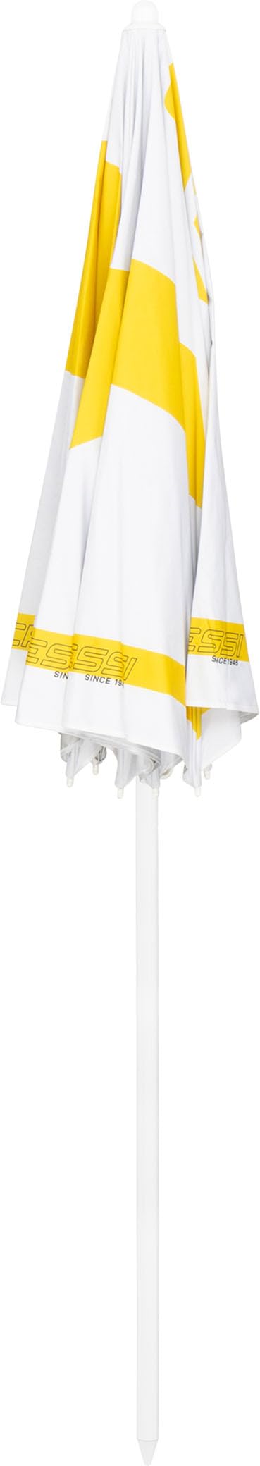 CRESSI Sunshell Umbrella White/Yellow/Black - Lightweight and Portable Outdoor Parasol, for Protection from the Sun and Bad Weather, Ø 200cm, Unisex