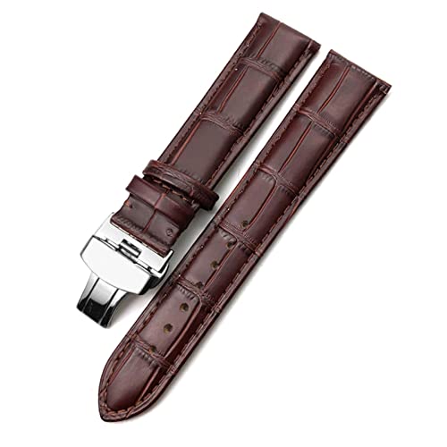 Bracelet de montre en cuir anti-usure 22mm CZKE pour éviter la casse du fermoir