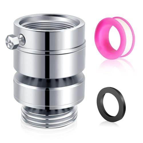 PK1390 No Lead Brass Hose Bib Vacuum Breaker 1-1/16 Female Fine Thread Self-Draining Breaker for Healthy Portable Water (NOT fit 3/4 GHT Bibcock)