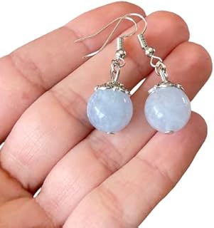 Aquamarine Earrings - Silver Aquamarine Earrings - Aquamarine Dangling Earrings - Aquamarine Jewelry - Blue Crystal - Birthstone March