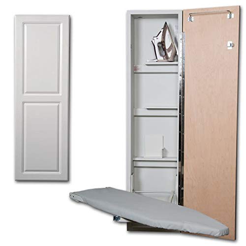 Iron-A-Way ANE46RWU-L Iron-A-Way ANE-46-L Ironing Center - 46" Built In Swiveling Ironing Board and Cabinet - Left Hinged Door #1