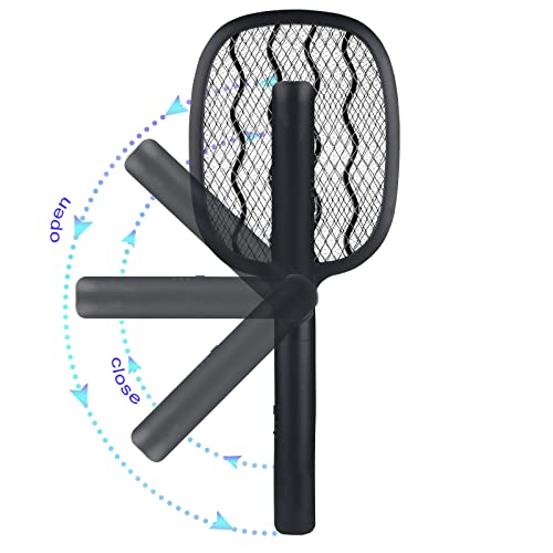 Night Cat Elektrische Vliegen Insecten 3000V Oplaadbare Zapper Moordenaar Racket Mug Swatter Killer USB C Oplaadbaar - Image 3