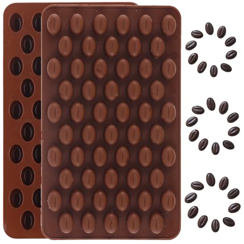 YIMINGMOLD 55 Cavity Mini Coffee Beans Silicone Candy Mold Coffee