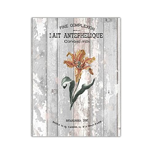 Panneau en bois personnalisé de style vintage français 45x61 cm
