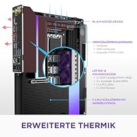 NZXT N9 Z890 - Intel Z890 LGA 1851 ATX Gaming-Mainboard für Core Ultra (Serie 2) - 20+1+1, DDR5, 5X M.2, PCIe 5.0, Wi-Fi 7, 5GbE, Thunderbolt 4 - RGB, Vollmetallabdeckung - Schwarz – Ansicht 3