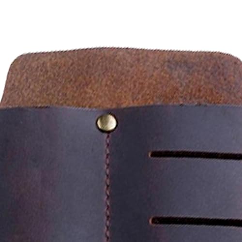 Image of CALANDIS Stylish Flashlight Sheath Multitool Pouch for Work and Daily Use Outdoor Pen Brown | 1 Leather Multitool Sheath