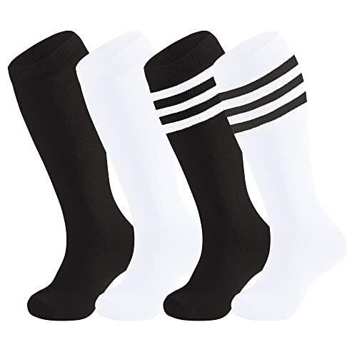 DOOVID Kids Soccer Socks Toddler Baseball Knee High Tube Socks Boys Sports Football Sock