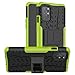 Produktbild HongMan Handyhülle Kompatibel mit OnePlus 8T Hülle, Outdoor Handy Tasche Dual Layer Hybrid Case Stoßfest Schutzhülle mit Ständer, TPU Silikon + Hard PC Cover Bumper, Grün