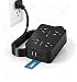 10 Ft Power Strip Flat Plug, Extension Cord Surge Protector with 8 Outlets and 4 USB Ports (2 USB C), Ultra Thin Flat Wall Plug, 1080J Surge Protection, Mountable Charging Station for Dorm, Office