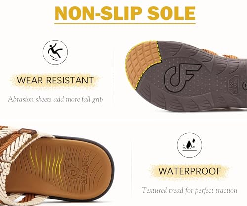 Image of COFACE Womens Trendy Orthotic Flip Flops Lightweight Yoga Mat Thick Cushion Walking Thong Sandals Adjustable Slip On Slippers With Comfortable Plantar Fasciitis Arch Support