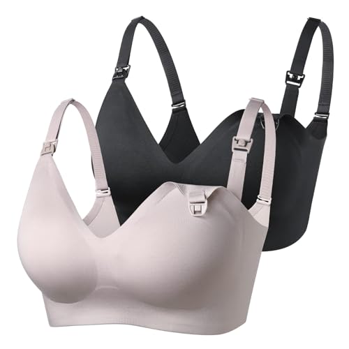 Momcozy Seamless Bra Nursing Bra for Breastfeeding