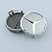 SDSB Wheel Center Caps For Mercedes Benz 75mm - Raised Star Wheel Rim Insert Caps (Silver)