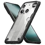 【Ringke】FUSION-X ケース Nothing Phone 3 用 TPU+PC 黄ばみにくい 耐衝撃 スマホカバー バンパータイプ ブラック（ストラップホール付き）- Black