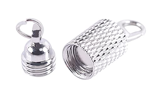 Konmay CLP1353-RHD 10 Sets Rhodium Screw-In Magnetic Necklace Clasps, Safety Magnetic Converter Clasps For Jewelry Making thumb #2