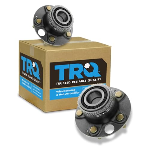 Image of TRQ 2 Piece Rear Wheel Bearing & Hub Assembly Set Compatible with 1995-1997 Honda Odyssey 1996-1997 Isuzu Oasis