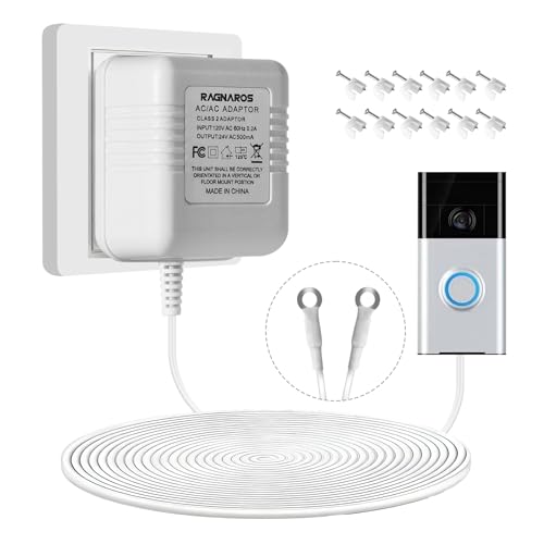 24V AC Doorbell Transformer with 18ft Cable
