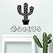 Tianpengyuanshuai Bunte Kaktus-Wandaufkleber Abnehmbare Vinyl-dekorative Wandtattoos 36X37cm