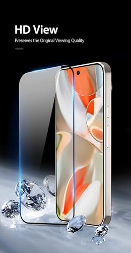 Image of Advanced HD+ Tempered Glass Gorilla Screen Protector Designed for Google Pixel 9 Pro XL - Edge to Edge Full Screen Coverage with Easy Installation Kit (Anti-Scratch)