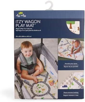 Itzy Ritzy Playmat - 2 in 1 Travel Playmat (City Print) — view 8