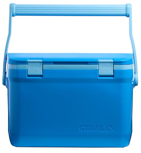 Stanley Adventure Outdoor Cooler 16 qt | Heavy Duty Outdoor Camping Cooler with Easy Carry Top Handle | 36 Hour Cooling Ice Chest for 21 Cans| BPA-Free | Azure