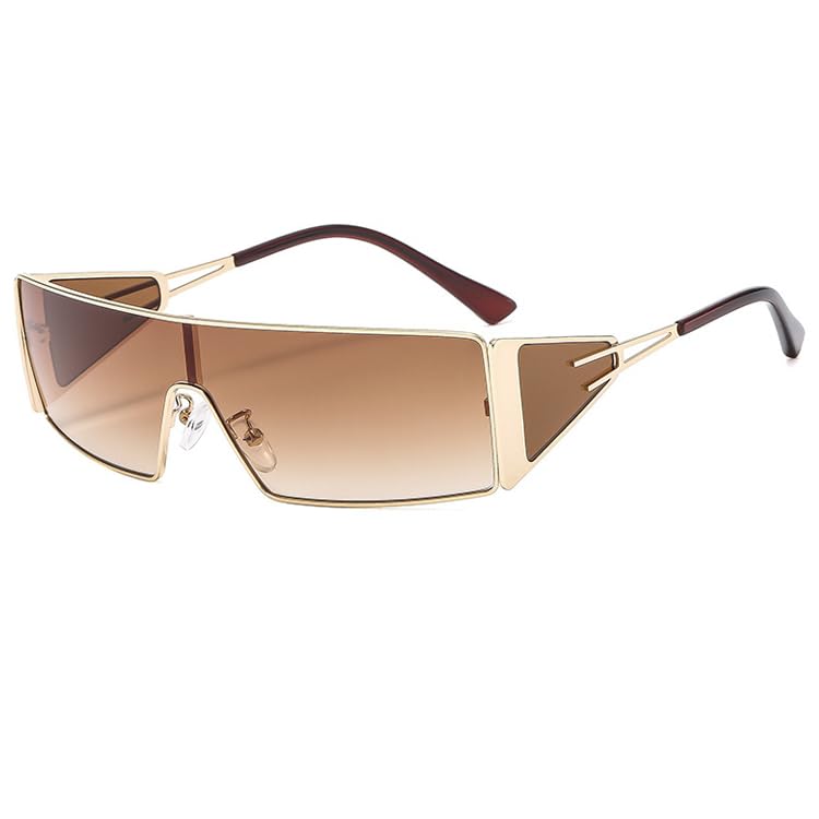 bullabulling Fashion Narrow Rectangle Sunglasses For Women One Piece Shades Futuristic Y2K Punk Style Sun Glasses