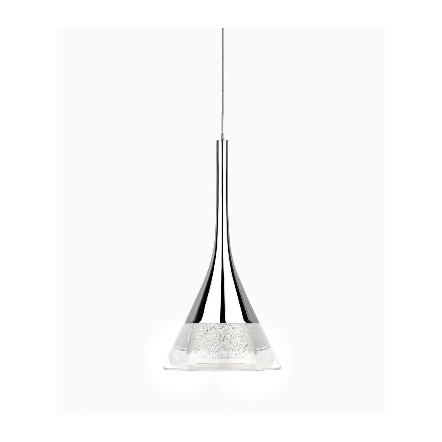 Sensio Chrome Zirconia Led Crystal Ceiling Light