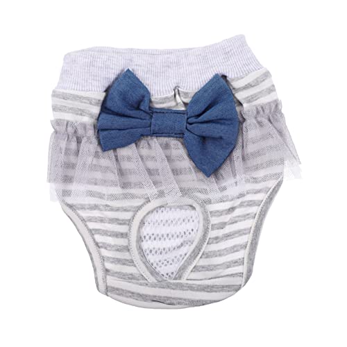 TOYANDONA Pantalones Sanitarios para Mascotas para Perras Hembras Diseño de Princesa para Uso Diario y Protección Menstrual de Perros