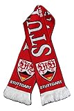 Vollständige Teamfarben VfB Stuggart Fussball-Fanschal, Acryl-Strick, hochwertig