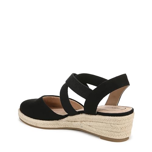 LifeStride Women's Kimball Espadrille Wedge Sandal, Black Canvas, 8 by LifeStride - Image 8