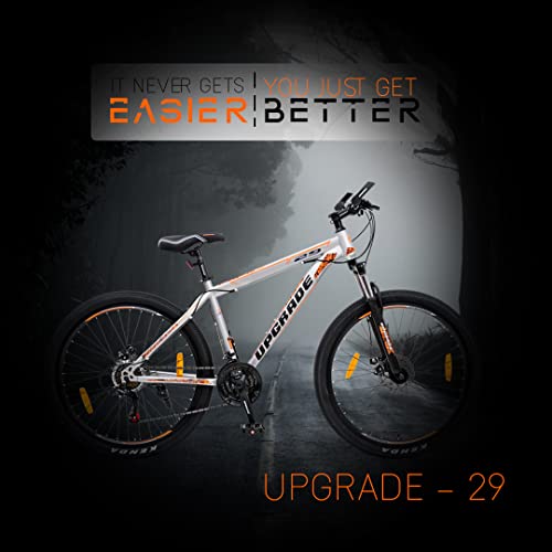 Image of UPGRADE Cycle Weapon 900 with Disc Brake, Front Suspension and 21 Speed Shimano Gear, Ideal for: Adults I Frame Size: 18 inch| Wheel Size: 29 inch | 85% Assembled (Easy self-Assembly) (Silver)