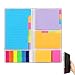 402 Pcs Notes Autocollantes,Feuillets autocollants,Notes Autocollantes en 6 Formats 7 Couleurs,AvecÉtiquettes Inscriptibles,Convientàla vie quotidienne,àl'école et au bureau
