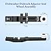 W10571738 Dishwasher Upper Dishrack Adjuster And Wheel Assembly Compatible with Whirlpool Maytag Dishwasher Top Rack Wheel Assembly Replacement Parts 3449627 PS11756470 WPW10571738 AP6023130 (1 Pack)