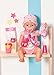 BABY born Starter Set 832851 - Accesories Dolls for Toddlers - Includes Magic Eyes Dummy & Dummy Chain, Nappy, Ring Toy, Powder Bottle, Cream Tube, Bottle & Neckerchief