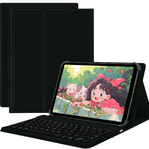 For Dynabook KZ20/A W6KZ2ACUAB �P�[�X �J�o�[ 10.1�C���` Pokaas �L�[�{�[�h �X�^���h �ϏՌ� �S�ʕی�(�u���b�N)