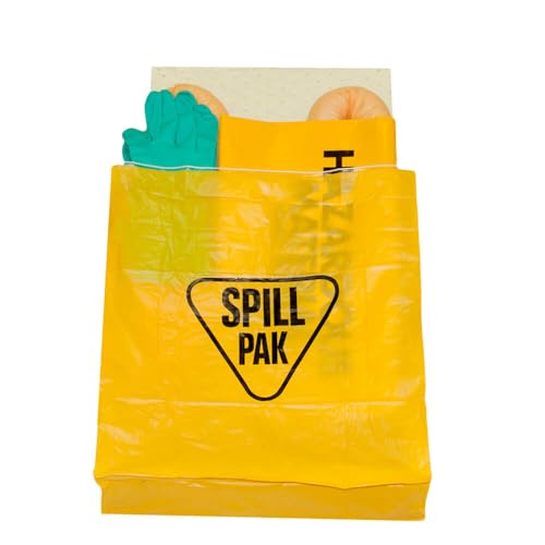 Enpac Hand Carried Bag Spill Kit, Aggressive, Yellow, Compact, 7-Gallon Spill Capacity