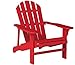 Leigh Country TX 94050 Adult Adirondack Chair, Red