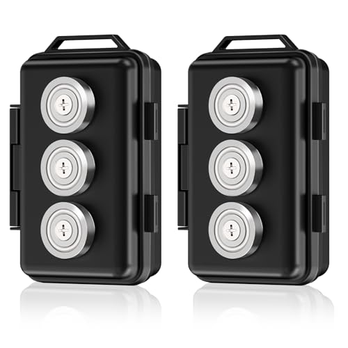 Porte-clés magnétiques étanches et sac Faraday noir pour bloquer les signaux de vos clés