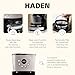 Haden 12-Cup Programmable Coffee Maker for Home or Office, Putty & Chrome – Drip Brewer Machine with Brew Strength, Delay Brewing, Auto Shut-Off and Reusable Washable Water Filter