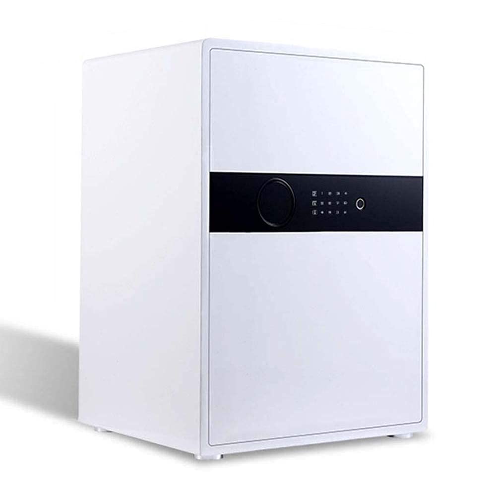 Generic Cassaforte di sicurezza per la casa, elegante e semplice, in acciaio, con impronte digitali, piccola cassaforte antifurto, colore: bianco