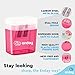 Pencil Sharpener Dual Hole Manual Pink, Jumbo Crayon Sharpener w/Cover & Bin, Handheld Pencil Sharpeners for Large & Standard Pencils, Also Available in Purple, Green, Blue, Red, Grey, 1 Pc –by Enday