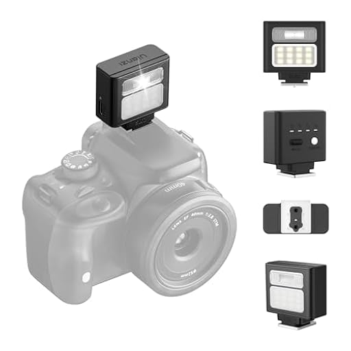 ULANZI SL02 Mini Flash de Cámara, GN8 6500K, Speedlite Manual, 4 Niveles de Potencia (1/8~1/1), Compatible con Nikon, Sony, Fujifilm, Panasonic, Diseño Compacto y Portátil, Carga Rápida Type-C | Ya disponible en tu tienda friki favorita! En mundofriki.es!