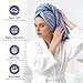 HEAVYWOOD Bath Towels Set of 2 Striped 100% Cotton Reversible, Soft & Absorbent Decorative Bath Towel for Bathroom Clearance (Blue/White Stripe, 2Pack)